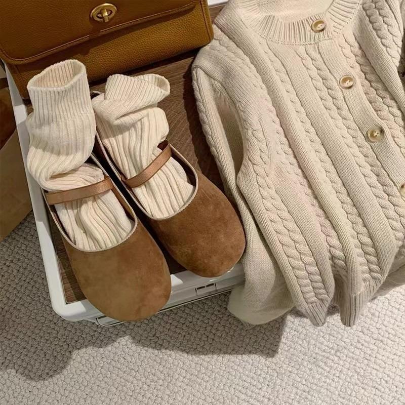 Casual Women's Sports Shoes 2024 New Solid Color Fashionable Women's Flat Shoes Elegant Round Toe Versatile Soft Shallow Mouth