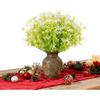Artificial Flowers for Outdoors - 4PCS UV Resistant Fake Flowers for Decoration, Small Jasmine Buds Ivy for Centerpiece Front Porch Kitchen Garden