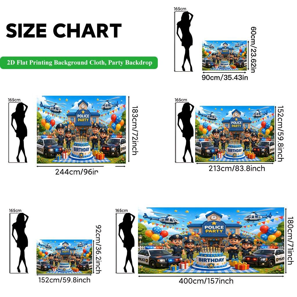 2D Flat Backdrop1pc Theme Birthday Party Scene Backdrop Banner Polyester Wall Decor For Living Room Bedroom Office Outdoor Decor Party