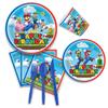 Mario Theme Disposable Paper Cups & Plates Set for Birthday Parties