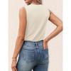YYFS Women's Fashion Casual Summer Spring Solid Color Print Sleeveless V-Neck Blouses & Shirts