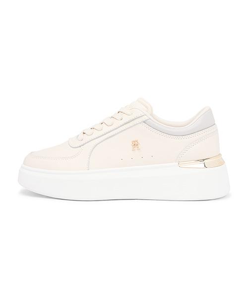 Tommy Hilfiger Estifania Leather Platform Sneakers - White (T52G0Ars140Wt10F6) (T52G0Ars140Wt10F6)