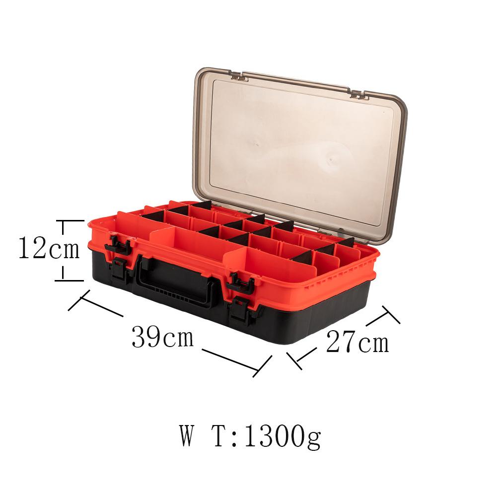 Fishing Lure Organizer Double-layer Fishing Bait Holder Compartment Detachable Lightweight Fishing Gear Accessories Pesca Tool