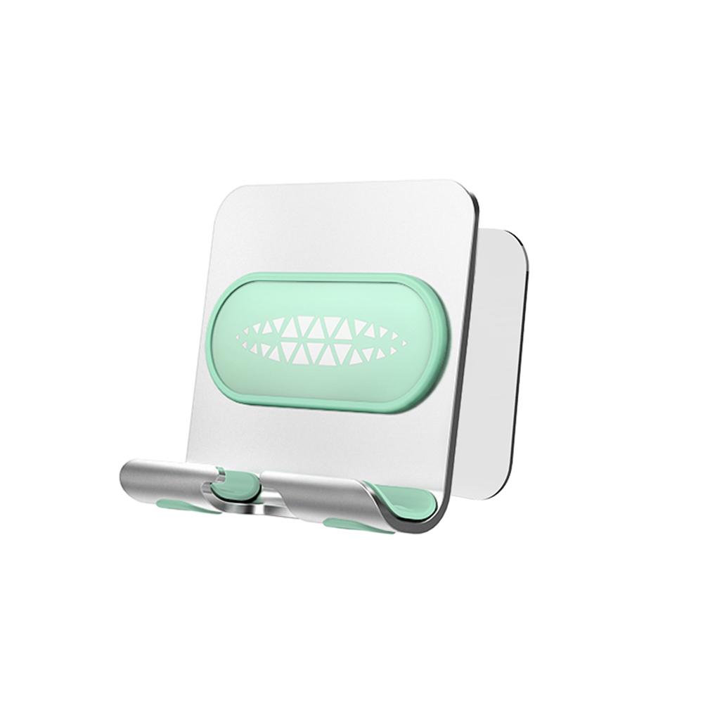 

Настенный держатель для мобильного телефона для ванной комнаты, зарядки, прикроватный, кронштейн, настенная подставка серебряный/зелёный