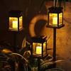 1/4/6Pcs Lamp Solar Garden Lights Outdoor Decorative Ground Insert Lantern Warm Atmosphere Solar Powered Landscape Light for Yard Christmas Decoration