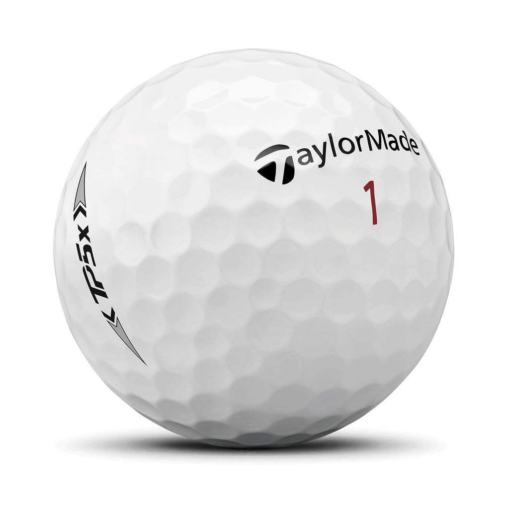 TAYLOR MADE TP5x Golf Balls, 5-Piece, 2021 Model, White, N0802701