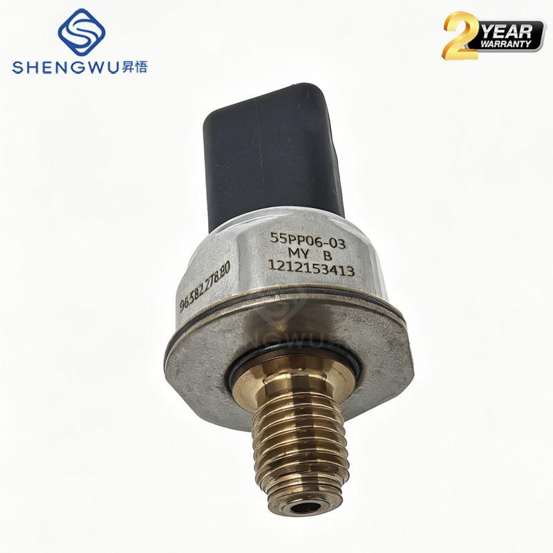 55PP06-03 Fuel Rail Pressure Sensor 1920GW 9658227880 For Peugeot 206 207 307 407 Citroen C3 C4 C5 Berlingo Ford Focus 1.6 HDi
