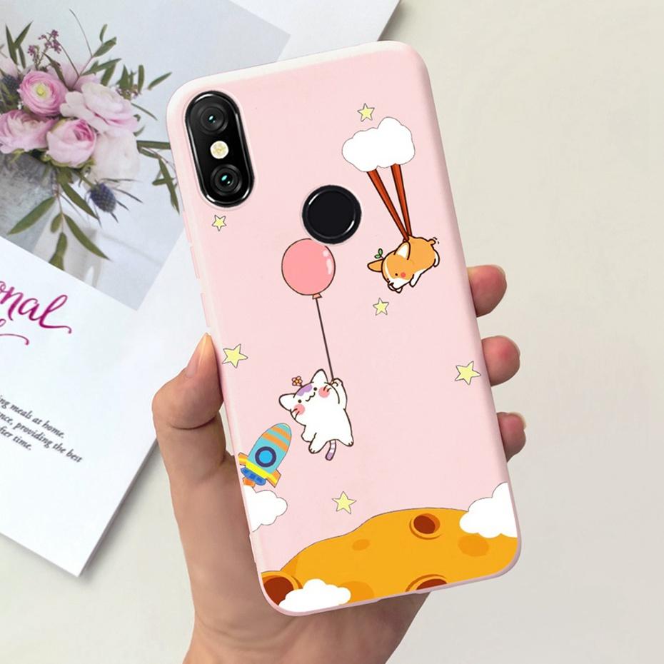 Case For Xiaomi Mi A2 Lite 5.84" Cute Animal Cartoon Candy Color Soft Silicone Phone Bumper For Xiaomi Mi A2lite Back Cover