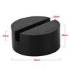 2 Pcs Car Black DIY SUV Slotted Frame Rail Hydraulic Floor Jack Disk Rubber Pad