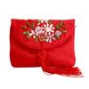 Embroidered Flower Women Tassels Handbags Retro Handmade Zipper National Small Bag Card Storage Ethnic Style Coin Purse