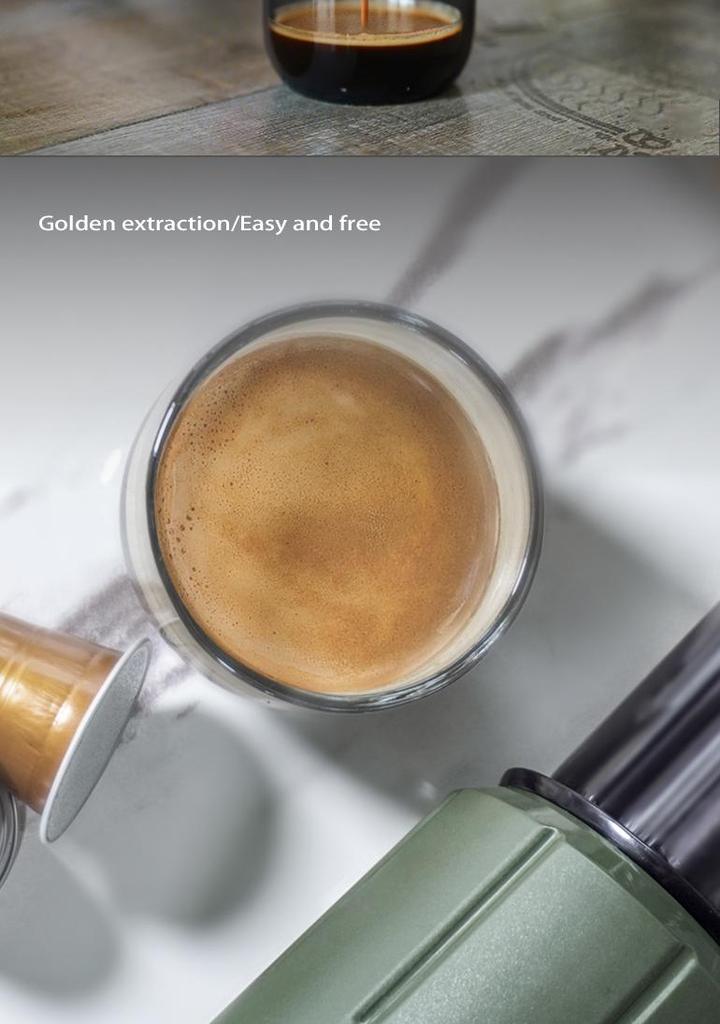 HiBREW H4D 2-in-1 Portable Hand-Pump Coffee Machine Built-in Cup