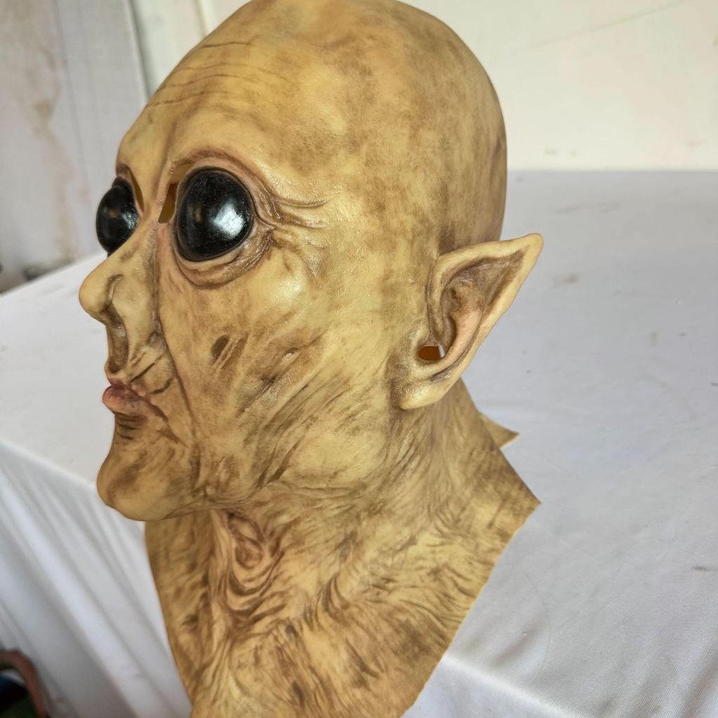Realistisk alien latex huvudöverdrag, skrämmande mask för fest