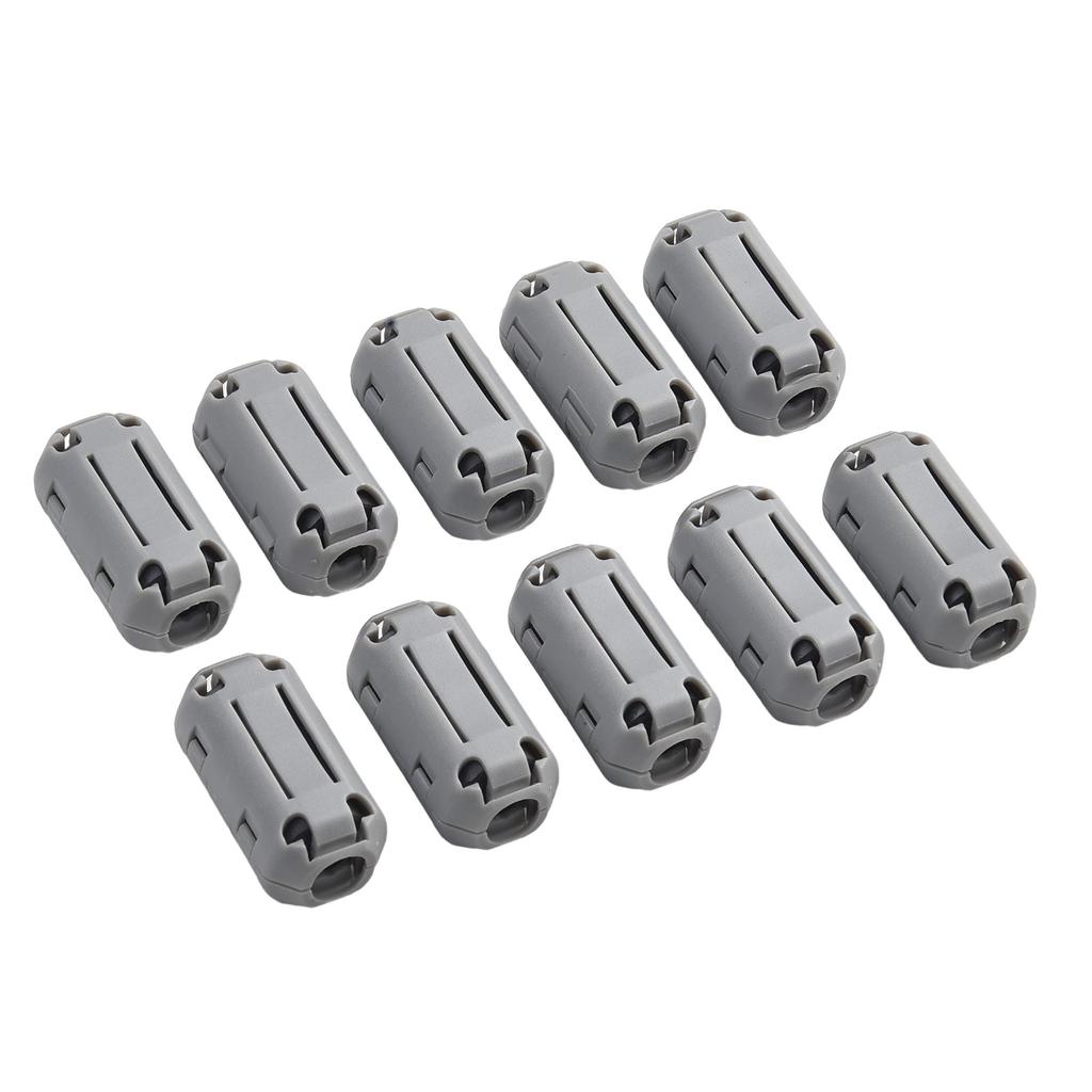 Ferrite Ring Core Clips 10 Pack for USB Mouse & Headphone Cables Minimizing Electromagnetic Interference Effectively