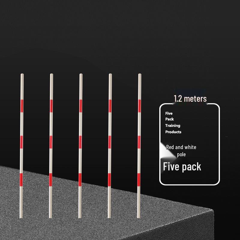 Corner Flag & Training Pole: Red/White for Sports & Dribbling Practice