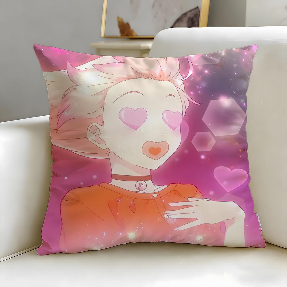 anime Witch Watch2 Cushion Cover Soft  EasyWash Pillow Case  Versatile for Couch Bed Travel and Office