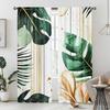 2 Pieces Tropical Monstera Leaf Print Pattern Curtains   Polyester Fabric   Suitable for Bedroom Living Room Decoration