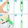 10pcs Travel Portable Folding Toothbrush Super Soft Bristle Toothbrush Fold Camping Hiking Outdoor Easy To Take Teethbrush