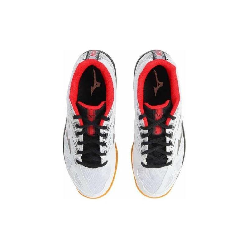 Mizuno Sky Blaster 2 White/Black/Red Unisex Badminton/Volleyball Shoes 71GA204509