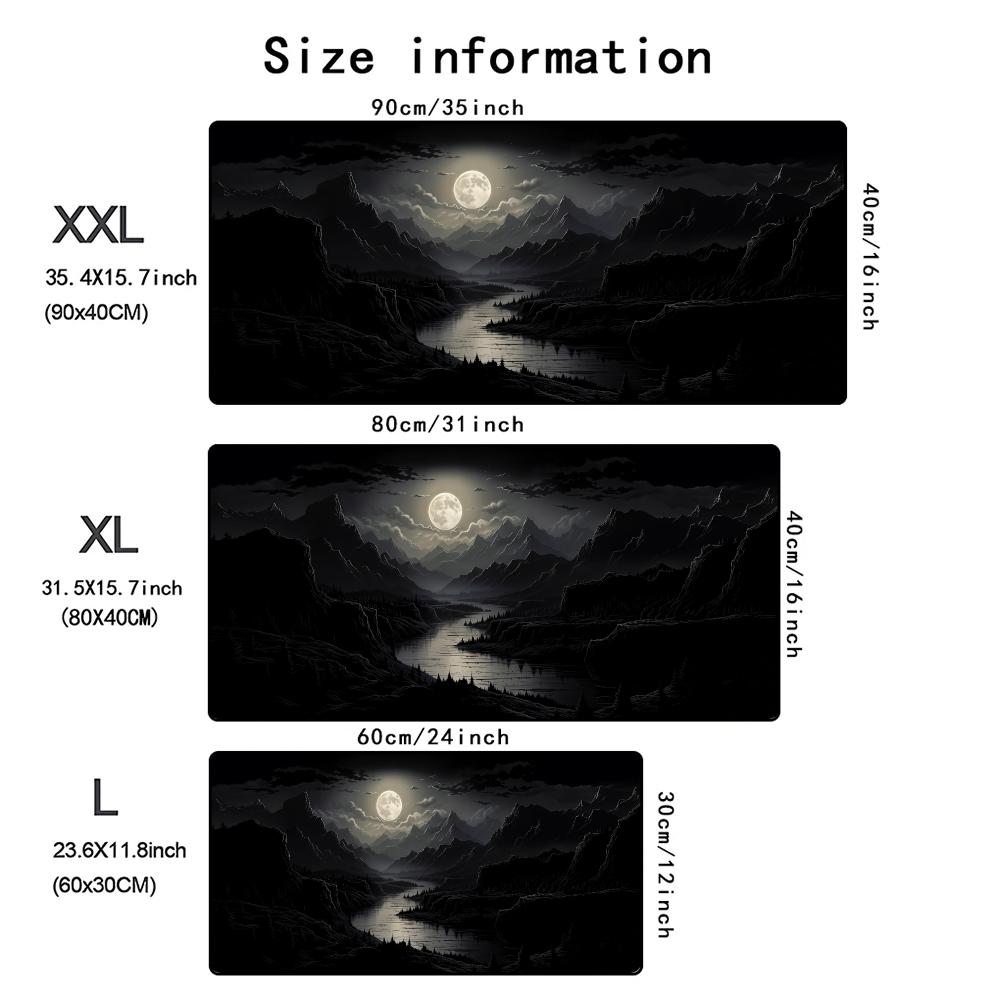 Landscaping Patterns Mouse Pad Computer Accessories Office Game Table Mats Rubber AntiSlip Gaming Keyboard Mousepad Desk Pads
