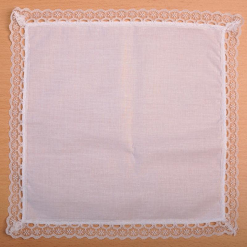 White Lace Handkerchief for Women Wedding Handkerchief Pocket Handkerchief for Bride Groom Wedding Gift