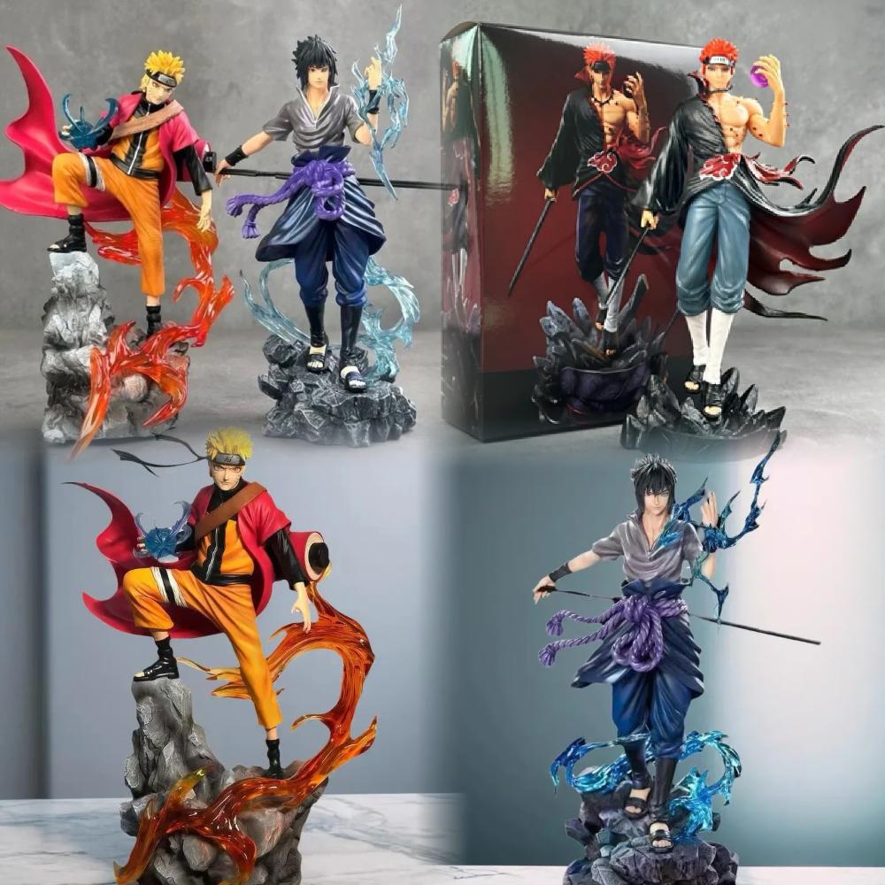 Naruto Anime Figure Uzumaki Pain Naruto Uchiha Sasuke Action Scale Ratio Model Pvc Statue Desktop Ornament Collection Toys Playsets Gift Present