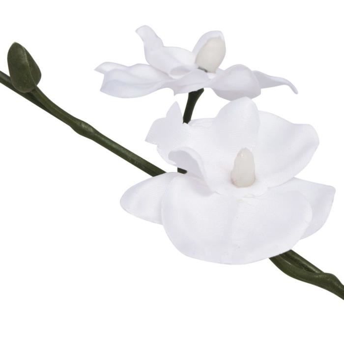 VidaXL Plante artificielle avec pot Orchidée 30 cm Blanc
