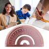 1pcs Creative Metal Angle Measuring Tool Vintage Copper Ruler Precision Protractor Stationery School Supplies For Students