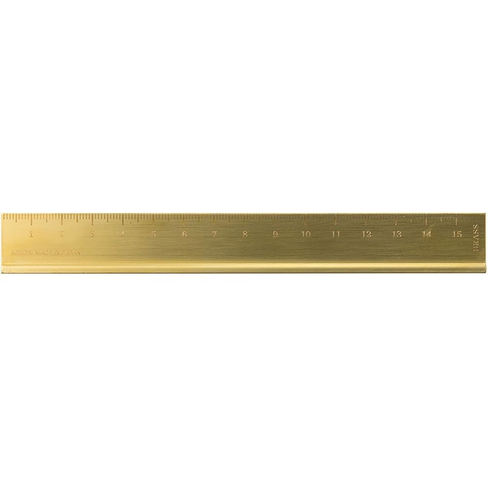 Travelers Company Midori Ruler, Solid Brass 42167006