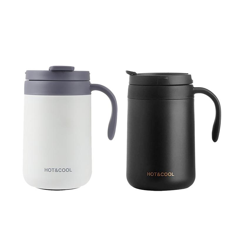 Stainless Steel Coffee Cup 500ML Thermos Mug Leak-Proof Thermos Travel Thermal Vacuum Flask Insulated Cup Water Bottle
