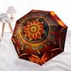 1pc Mandala Artwork Automatic Open/Close Umbrella, Folding Compact Umbrella with Lightweight Design for Women/Men yy251028242