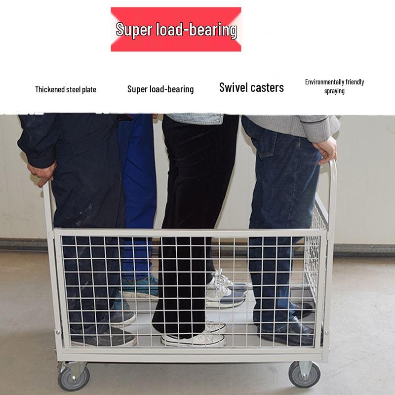 Silent Folding Hand Truck for Cargo, Express Delivery, and Warehouse Use