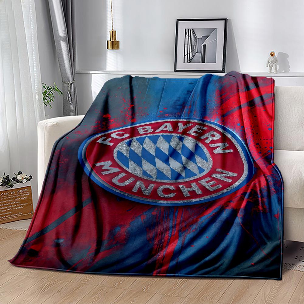 FC Bayern München Decke Weich Warm Gemütlich Großartig für Meeresufer Büro Bett für Alle Anlässe Verspieltes Design Bestes Urlaubsgeschenk für Freunde Familie