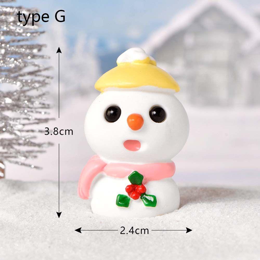 Model Miniature Dairy Sheep Little Statue Christmas Tree Figurines Micro Landscape Santa Claus