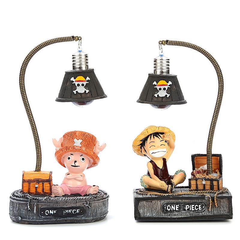 Zakka Japanese Luffy Night Light Micro Landscape Resin Anime Gift