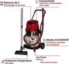 Einhell professional aspirateur eaux et poussières tp-vc 36/30 s auto-solo pxc (36v) livré sans batterie ni chargeur