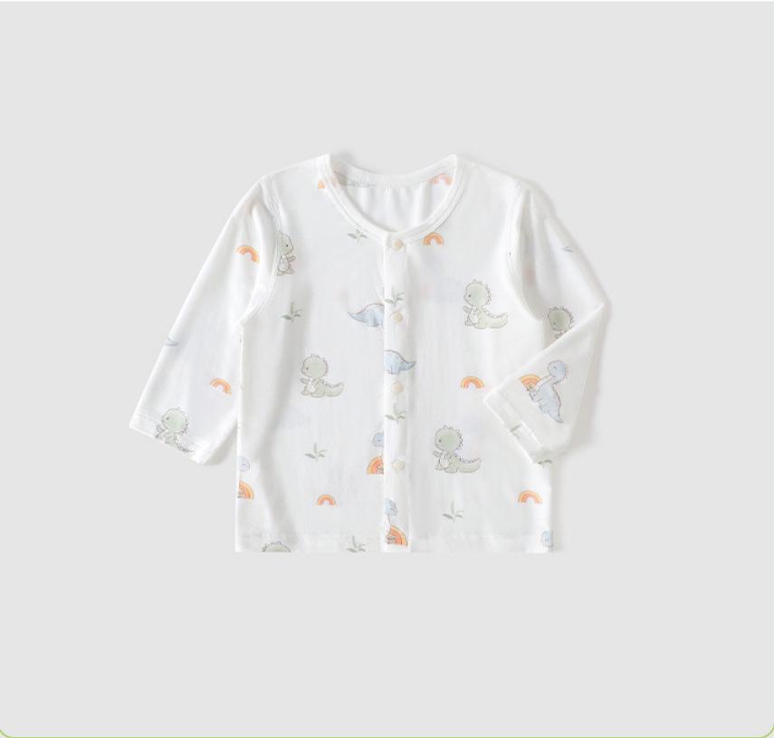 Bamboo Fiber Long-Sleeve Summer T-Shirt for Boys and Girls