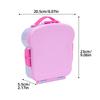 Cute plastic children's lunch box, food container with compartments, portable bento box suitable for children's office students
