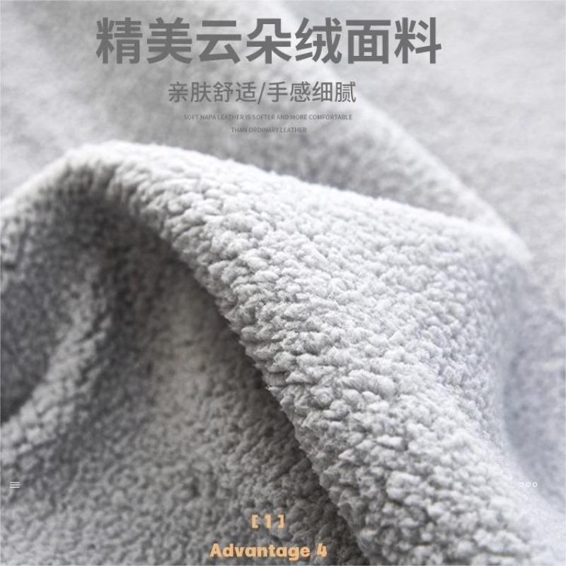Solid Color Bedside Protective Cover Plush Easy Disassembly Bed Backrest Cover Soft Elastic Full Coverage Bed Back Slipcovers