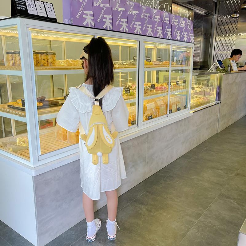 Adorable Children's Cartoon Rabbit Crossbody Bag Stylish Nylon Backpack For Kids