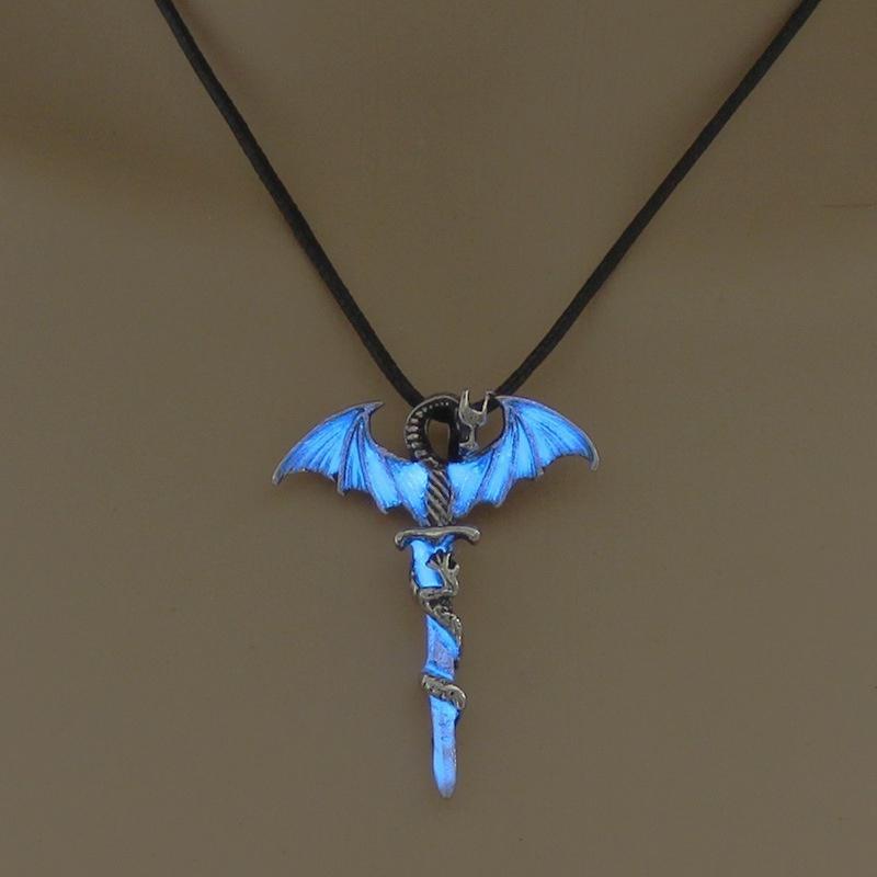 Buy Dragon Sword Winding Shape Necklace 