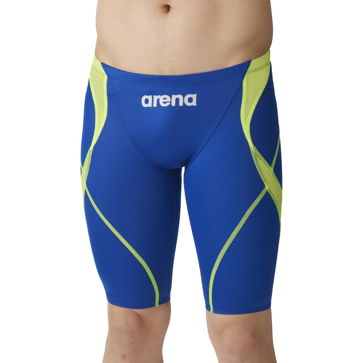 

Swimsuit Racing Spats Blue x Yellow M [Arena] (Half Leg) Men s (BUYL)