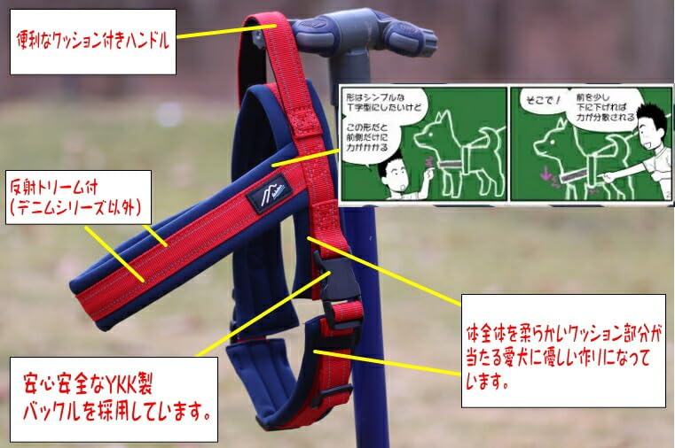 Hakusan Rabbit Harness Neo Dog Harness Pink X Size (Hot Denim, 1)