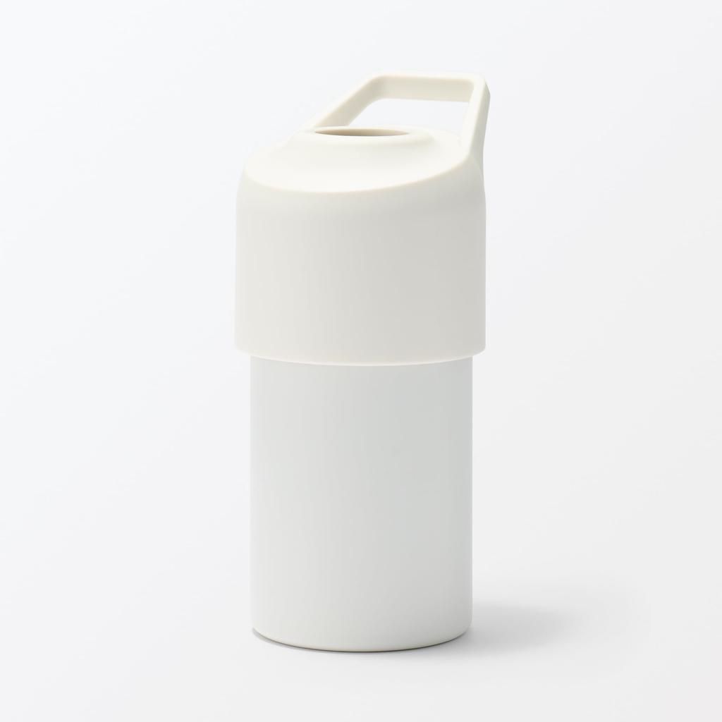 MUJI Portable Cooler Holder for PET Bottles, White, 500-650mL Capacity, 84908194
