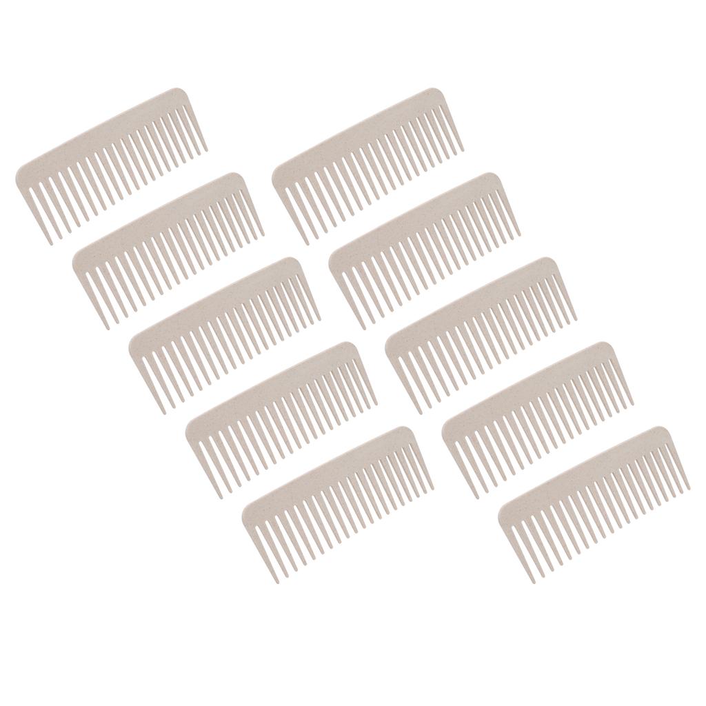 10 Pack Wheat Straw Wide Tooth Detangling Comb Easily Detangles Wet Dry Hair Wide Tooth Detangling C