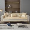 Gold Line Sofa Cover White Edge Non-slip Slipcover Seat Modern Couch Cushions Cover Universal Sofa Towel For Living Room Decor