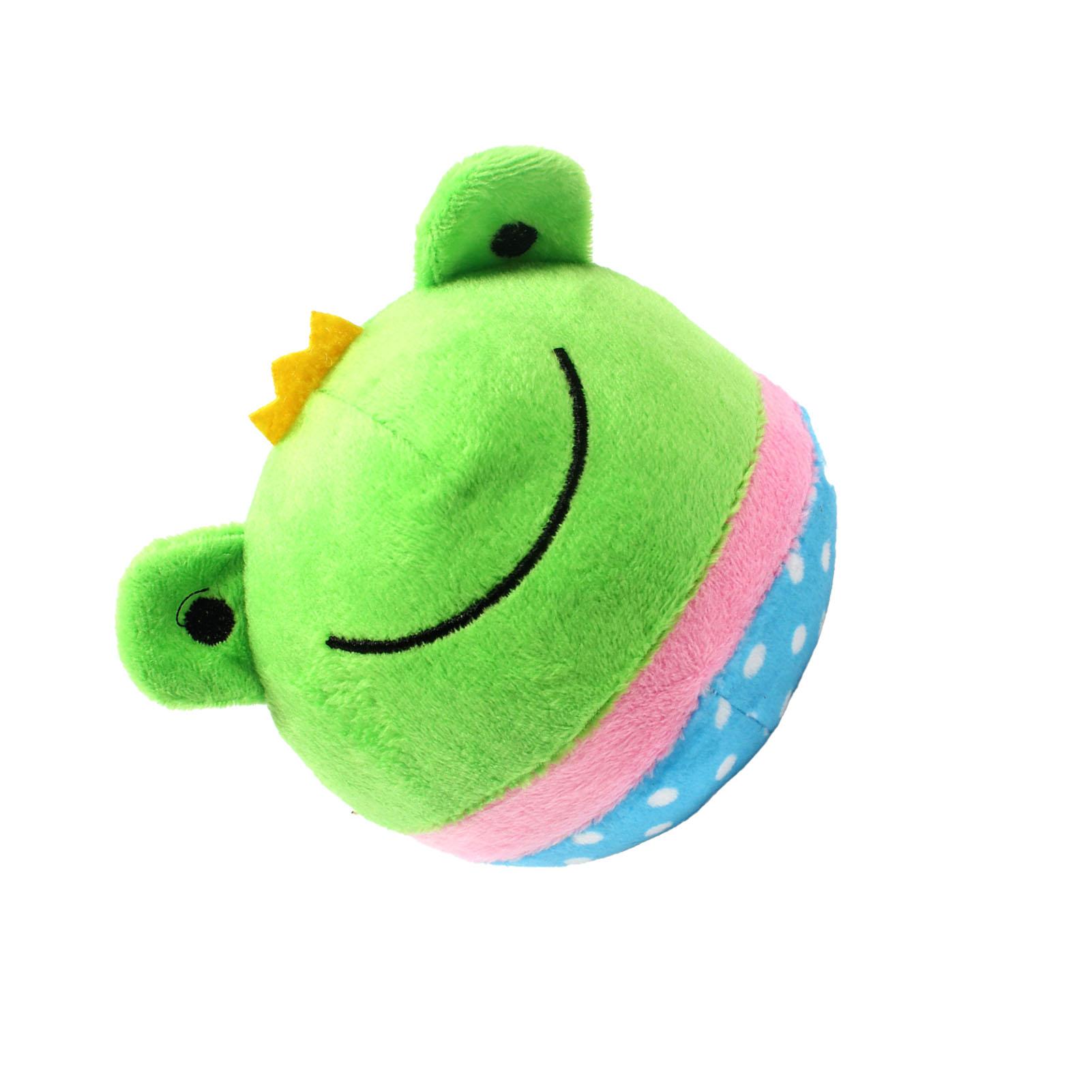 

Cartoon Plush Toy Squeaky Cute Vibrant Colors Soft Skin Friendly Stuffed Animal Toy for Newborns Bedroom Crib Frog