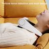 5 Speeds Portable Silent Neck Fan Bladeless Cooling Fan Headphone Design Personal Fan Adjustable Neck Fan for Travel Desk Bedroom