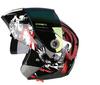 Motorcycle Helmet Full Face Dual Lens Adjustable Vent Breathable Lining Lightweight Motocross Helmet