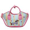 Dachshund Dog Cute Embroidered Striped Star Pattern Women Casual Bag Shoulder