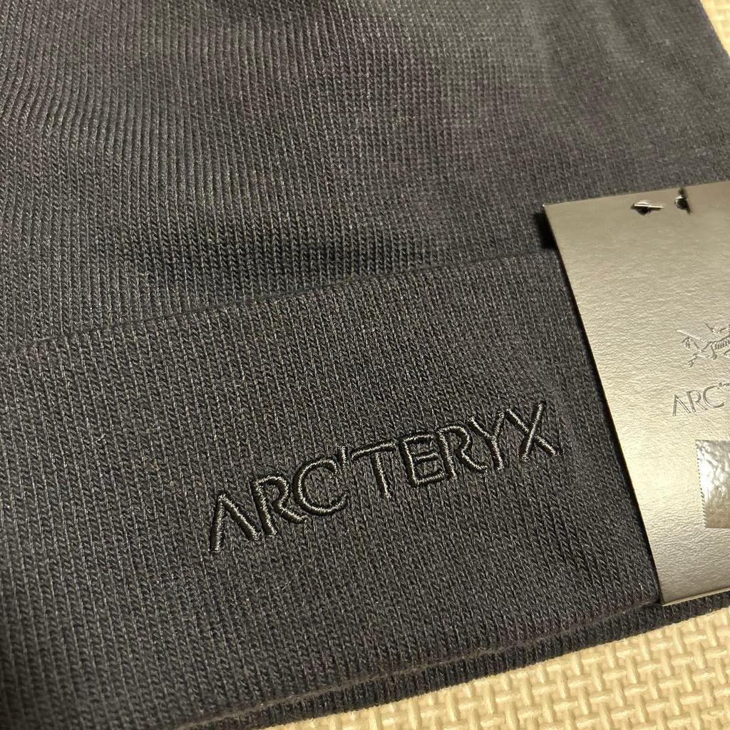 Used Arc'teryx Word toque Black BLACK Beanie Knit Hat